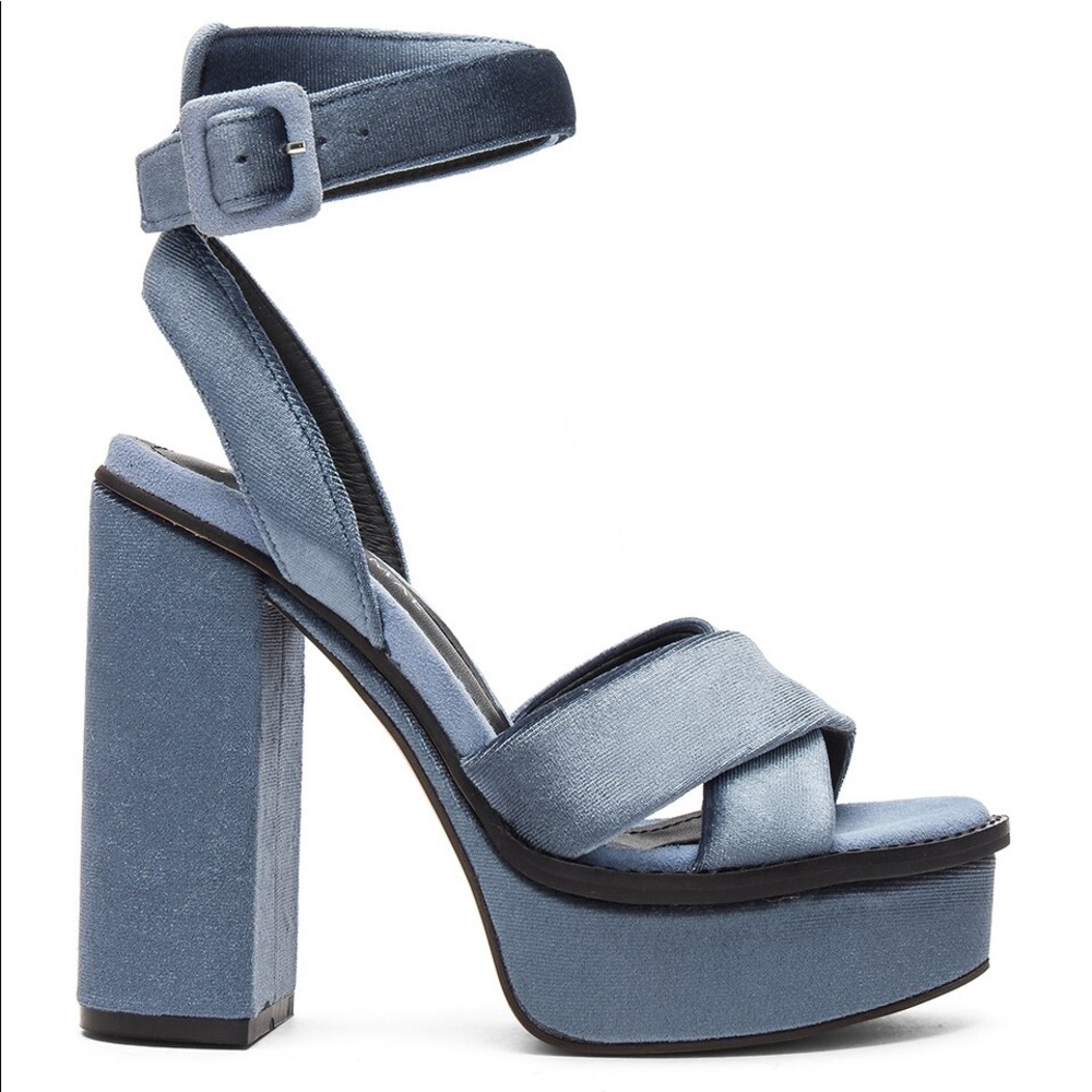 Alias Mae Daffy Heel in Blue Velvet
